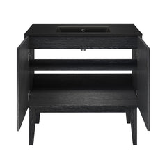 Swiss Madison Bosse 36" Freestanding Bathroom Vanity with Black Sink Top - SM-BV8802