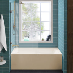 Swiss Madison Voltaire 60" X 32" Left-Hand Drain Alcove Bathtub with Apron in Bisque - SM-AB543BQ - The Home Selection