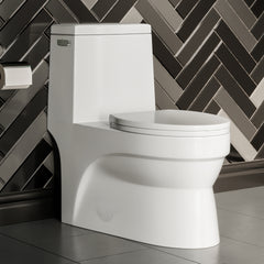 Swiss Madison Virage One-Piece Elongated Toilet Vortex™ Side Flush 1.28 gpf - SM-1T123 - The Home Selection