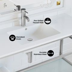 Swiss Madison Pierre 48" Wall-Mounted Bathroom Vanity - SM-BV554 - The Home Selection