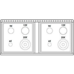 Forte 48 Inch Natural Gas Freestanding Range - FGR488B