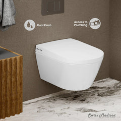 Swiss Madison Pur Smart Wall-Hung Toilet with Bidet Bundle - SM-STK0804PS
