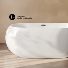 Swiss Madison Plaisir 63" Freestanding Bathtub - SM-FB577 - The Home Selection