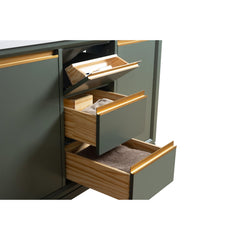 Vanity Art 48-Inch Bathroom Vanity with Ceramic Sink and Top, Soft-Closing Doors and Drawers, Solid Wood Cabinet Frame - CVH48