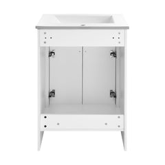 Swiss Madison Burdon 24 in. Bathroom Vanity With Ceramic Sink Top - SM-BV43 - The Home Selection