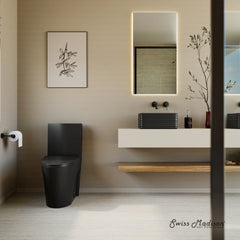 Swiss Madison St. Tropez Two-Piece 12" Rough-in 1.1/1.6 GPF Dual Top Flush Elongated Toilet - SM-2T254