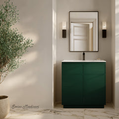 Swiss Madison St. Tropez 36" Freestanding Bathroom Vanity with Sink Top - SM-BV0802