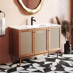 Swiss Madison Classe 48" Freestanding Bathroom Vanity in Golden Oak with Sink Top - SM-BV665