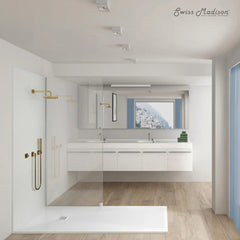 Swiss Madison Terre P Series 60" x 36" Reversible Drain Shower Base - SM-SB553