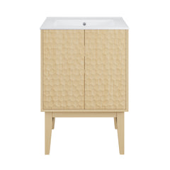 Swiss Madison Bosse 24" Freestanding Bathroom Vanity in Natural Oak with Sink Top - SM-BV8801NO
