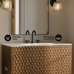 Swiss Madison Bosse 36" Freestanding Bathroom Vanity with 3-Hole Widespread Sink Top - SM-BV8802