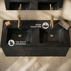 Swiss Madison 48" Double Basin Vanity Sink Top - SM-VT349