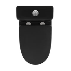 Swiss Madison Sublime II One-Piece 10" Rough-in 1.1/1.6 GPF Dual Top Flush Round Compact Toilet in Matte Black - SM-1T277MB