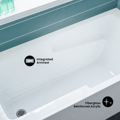 Swiss Madison Voltaire 60" X 30" Left-Hand Drain Alcove Bathtub with Apron - SM-AB541