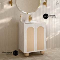 Swiss Madison Plaisir II 24" Freestanding Bathroom Vanity with Sink Top - SM-BV0701