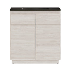 Swiss Madison St. Tropez 36" Freestanding Bathroom Vanity with Black Sink Top - SM-BV0802