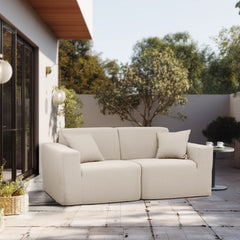 Deko Living 2 Place Seating Outdoor Compressed Foam Sectional Sofas - The Home Selection