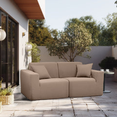 Deko Living 2 Place Seating Outdoor Compressed Foam Sectional Sofas - The Home Selection
