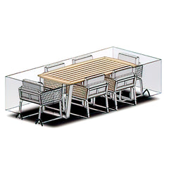 Deko Living 24" Palazzolo Outdoor Teak Dining Chairs and Table Set - COP30701 - The Home Selection