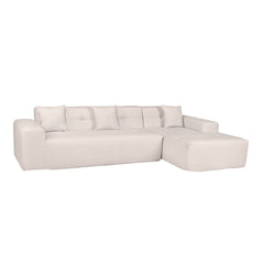 Deko Living 3-Piece Compressed Foam Sectional Sofa Lounger & Table Set - CIF50 - The Home Selection
