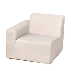 Deko Living 4 Place Seating Outdoor Compressed Foam Sectional Sofas and Ottoman Set - The Home Selection