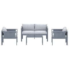 Deko Living 4 Place Seating Outdoor Gray Sofa and Table Set - COP30014 - The Home Selection