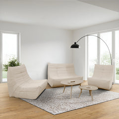 Deko Living 5-Piece Compressed Foam Loveseat, Sofa, Chairs & Table Set - CIF50 - The Home Selection