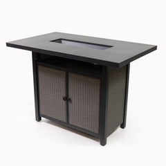 Deko Living 55-Inch Rectangular Outdoor Propane Gas Fire Pit Barstool Table - COB10005 - The Home Selection