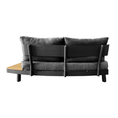 Deko Living 6 Place Seating Outdoor Aluminum and Teak Contour Sofa Set - COP30 - The Home Selection