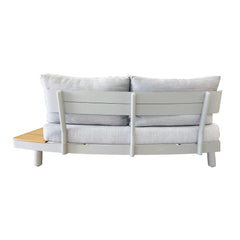 Deko Living 6 Place Seating Outdoor Aluminum and Teak Contour Sofa Set - COP30 - The Home Selection