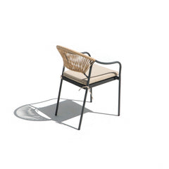 Deko Living 6 Place Seating Yellow Outdoor Patio Dining Chairs and Table Set - COP30703 - The Home Selection
