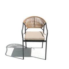 Deko Living 6 Place Seating Yellow Outdoor Patio Dining Chairs and Table Set - COP30703 - The Home Selection