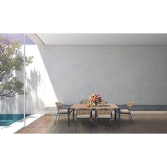Deko Living 6 Place Seating Yellow Outdoor Patio Dining Chairs and Table Set - COP30703 - The Home Selection