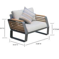 Deko Living Outdoor 5 Place Seating - COP30004 - The Home Selection