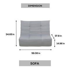 Deko Living Outdoor Compression Foam Sofa - The Home Selection
