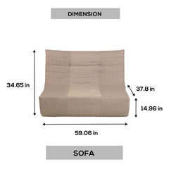 Deko Living Outdoor Compression Foam Sofa - The Home Selection