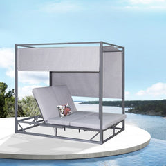Deko Living Outdoor Rectangular Patio Daybed - COP30504DGRY - The Home Selection