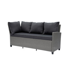 Deko Living Outdoor Wicker Sectional Sofa & Ottoman Set with Table - COP30006 - The Home Selection