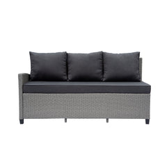 Deko Living Outdoor Wicker Sectional Sofa & Ottoman Set with Table - COP30006 - The Home Selection