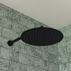 Alfi 12" Round Ultra-Thin Rain Shower Head - Black Matte