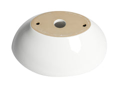 Alfi White 16  Egg Shape Above Mount Ceramic Sink - ABC913