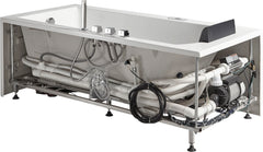 EAGO 6 ft Acrylic White Rectangular Whirlpool Bathtub w Fixtures - AM154ETL-R6