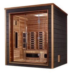 Golden Design 3 person Visby Full Spectrum PureTech™ Hybrid Sauna Indoor/Outdoor with Red Cedar Wood - GDI-8223-01