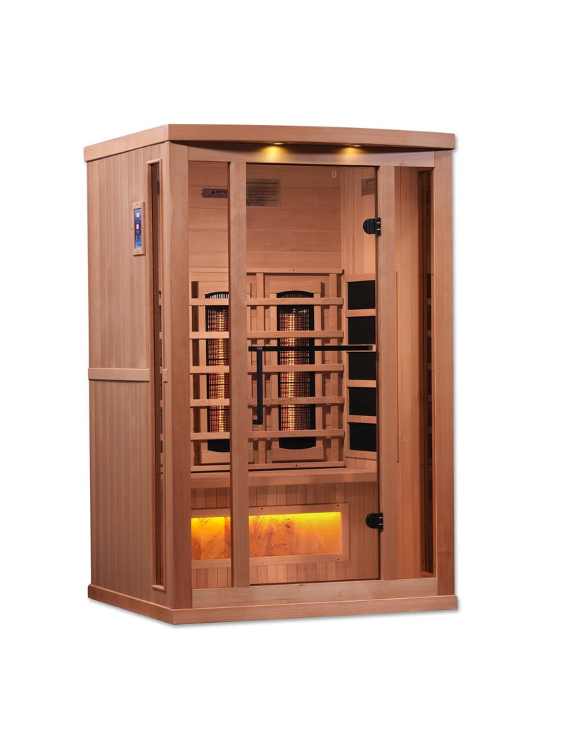 Golden Designs 8000 Reserve Series PureTech™ Full Spectrum Infrared Sauna Near Zero EMF with Himalayan Salt Bar -  GDI-8020-02