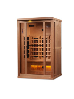 Golden Designs 8000 Reserve Series PureTech™ Full Spectrum Infrared Sauna Near Zero EMF with Himalayan Salt Bar -  GDI-8020-02