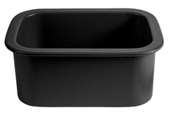 Alfi Black Matte Small 13"x19" Rectangle Fireclay Undermount or Drop In Prep Sink w Grid included - ABF1319UD-BM