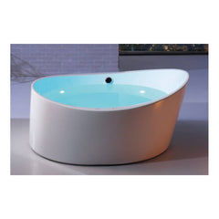 EAGO 66  Round Free Standing Acrylic Air Bubble Bathtub - AM2130