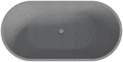 Alfi 59  Solid Concrete Oval Freestanding Bathtub - ABCO59TUB