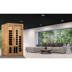 Dynamic 1 Person "Gracia" Infrared Sauna Ultra Low EMF with Canadian Hemlock - DYN-6119-01 Elite - The Home Selection