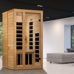 Dynamic 1 Person "Gracia" Infrared Sauna Ultra Low EMF with Canadian Hemlock - DYN-6119-01 Elite - The Home Selection